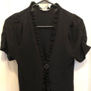 Black Ruffled Sweater